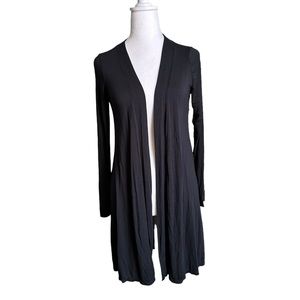 Felina Lingerie Black Open Front Cover up size Small